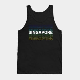 Singapore City Kinetic Design Tank Top